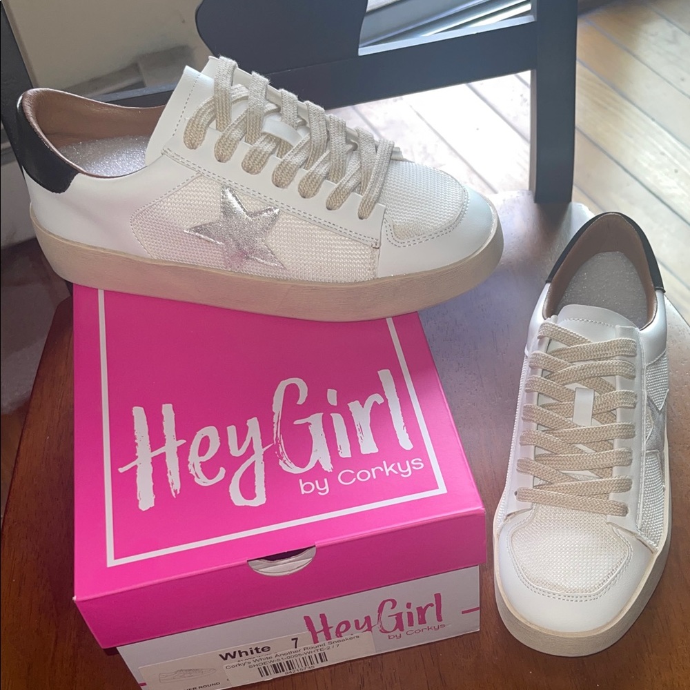 Corkys White Another Round Sneakers